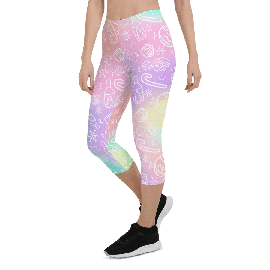 Limited Edition Christmas Tie Die Crop Leggings product image (5)