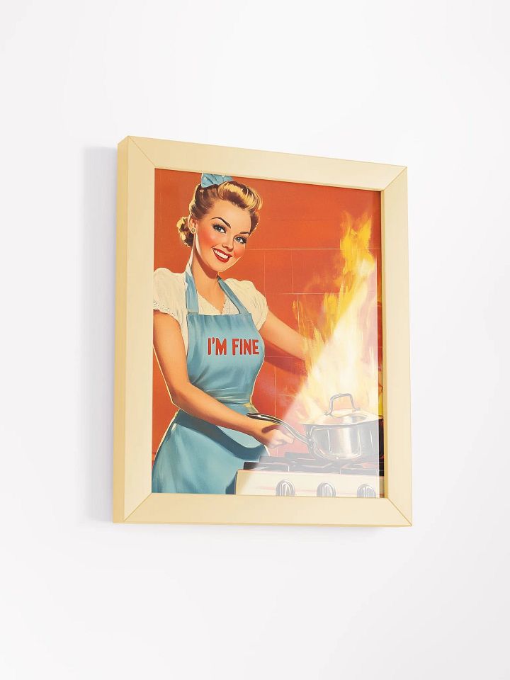 “I’m Fine” Framed Retro Poster, Nostalgic Classic Humor Art Print product image (23)