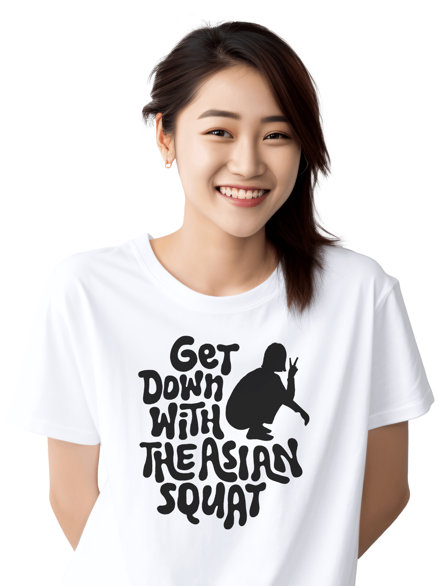 GET DOWN WITH THE ASIAN SQUAT (Female) T-Shirt product image (2)