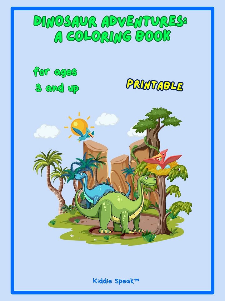 Dinosaur Adventures A Coloring Book product image (1)