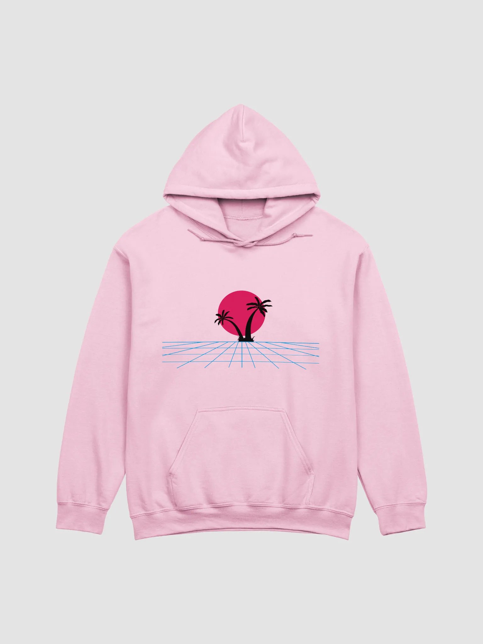 Retro Palm Tree Sunset Hoodie product image (1)
