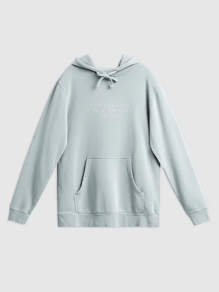 HEADPHONES ON (variant 2) printed pigment hoodie product image (19)