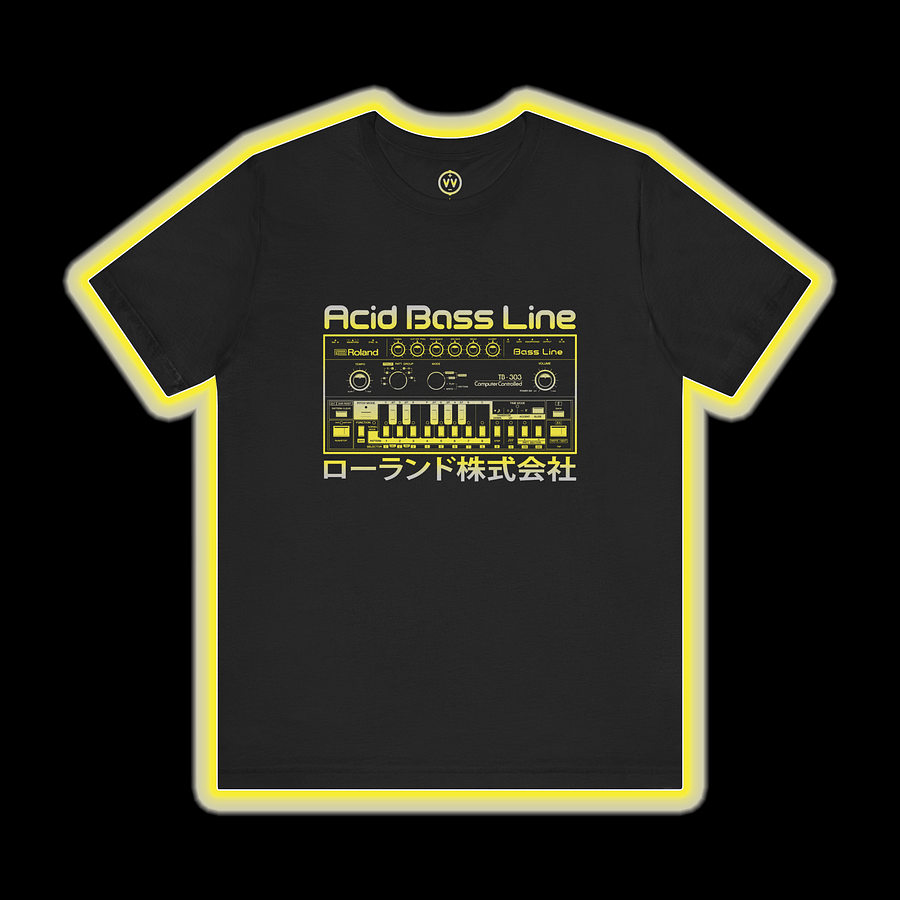 TB-303 T-Shirt - Roland 303 Acid Bass Line Synthesizer) by Vintage Voltage (COLOUR PRINT A) product image (1)