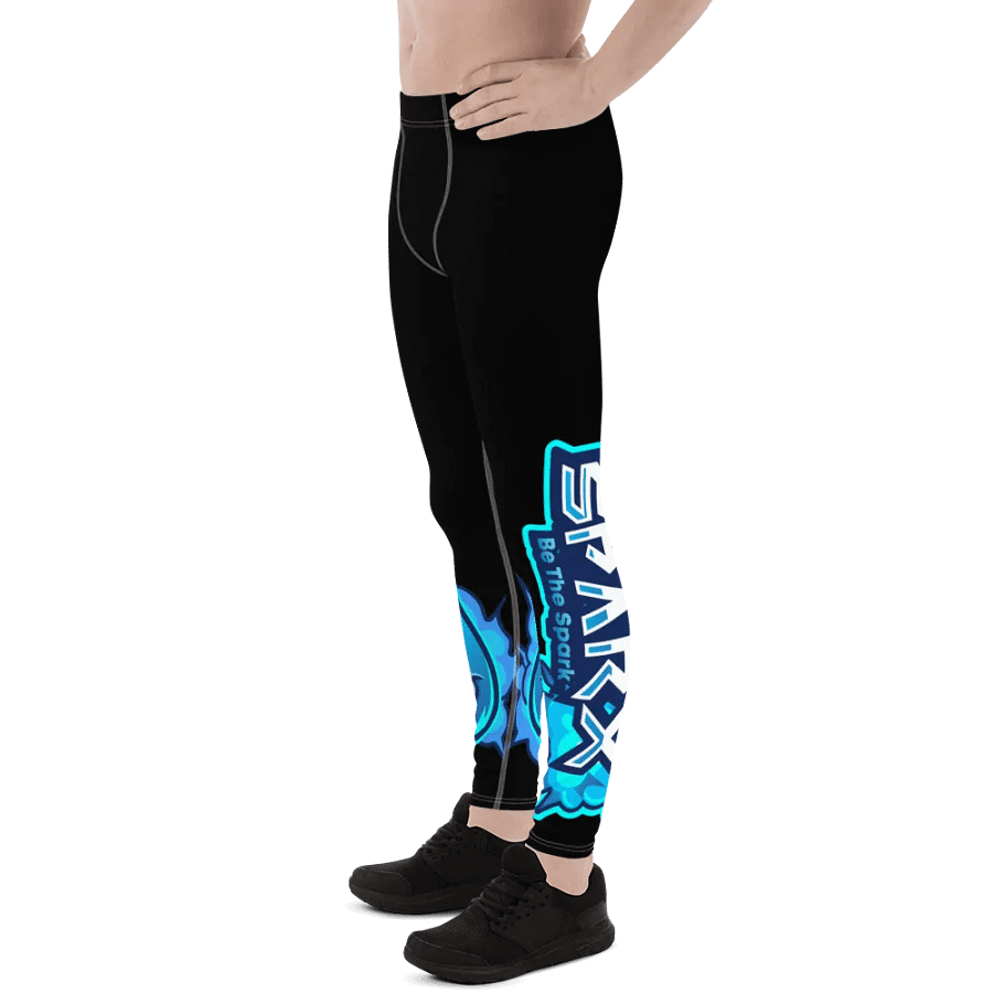 Mens Workout Leggings - Black product image (8)
