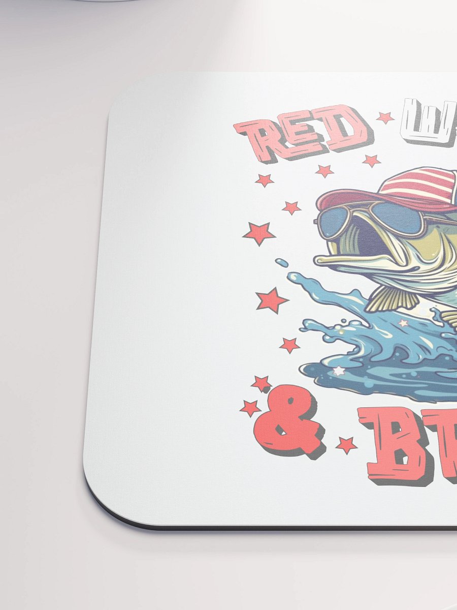 Red White And Bruh Fishing Patriotic Mouse Pad product image (6)