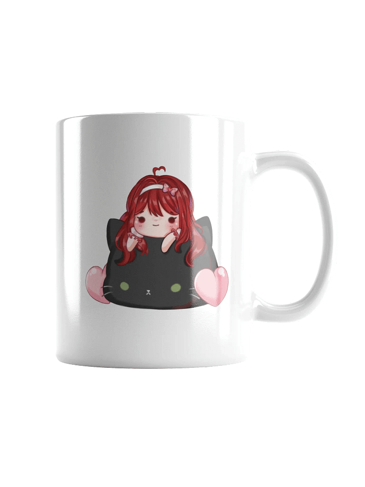 Pink Heart Cat Mug product image (1)
