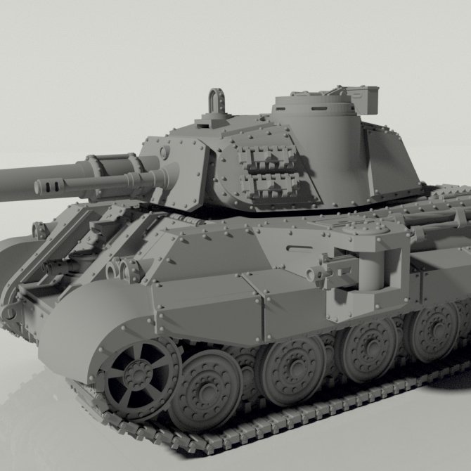 Grim Tiger II Heavy Battle Tank STLs product image (5)