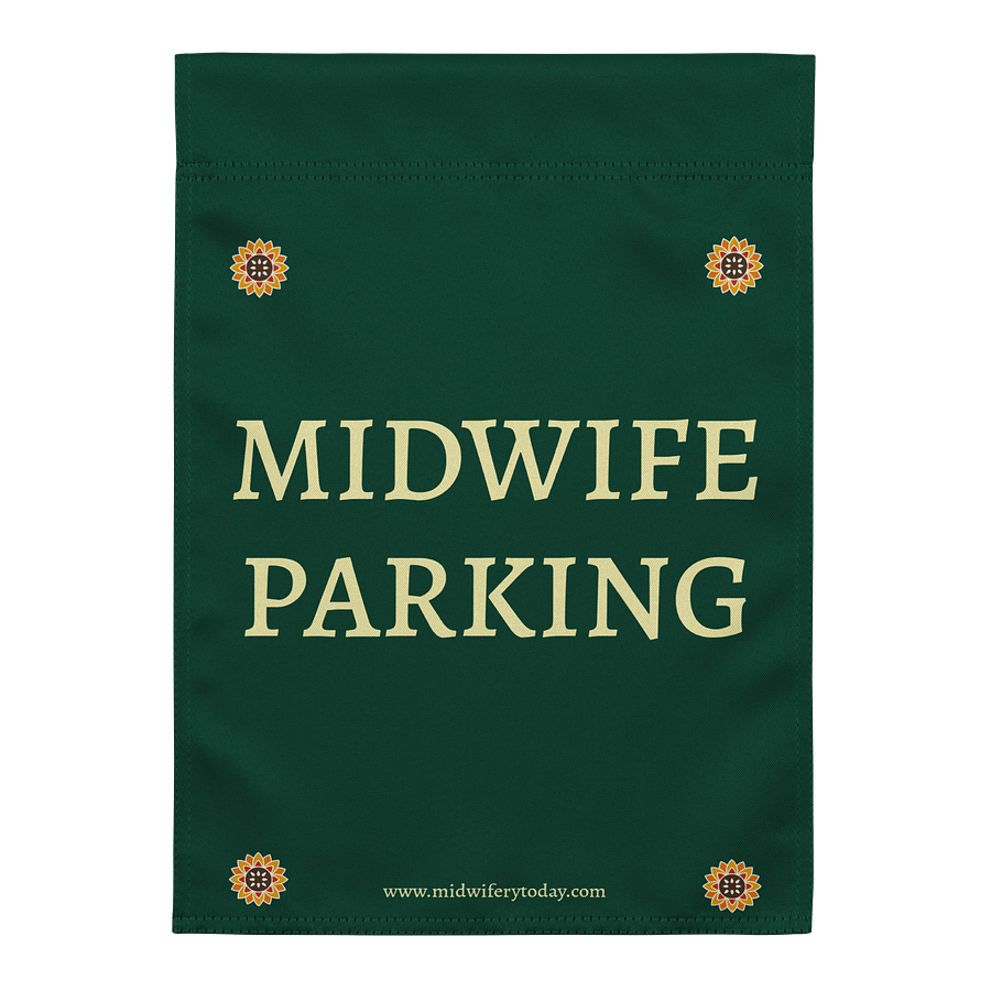 Midwife Parking Garden Flag -Minimalist product image (1)