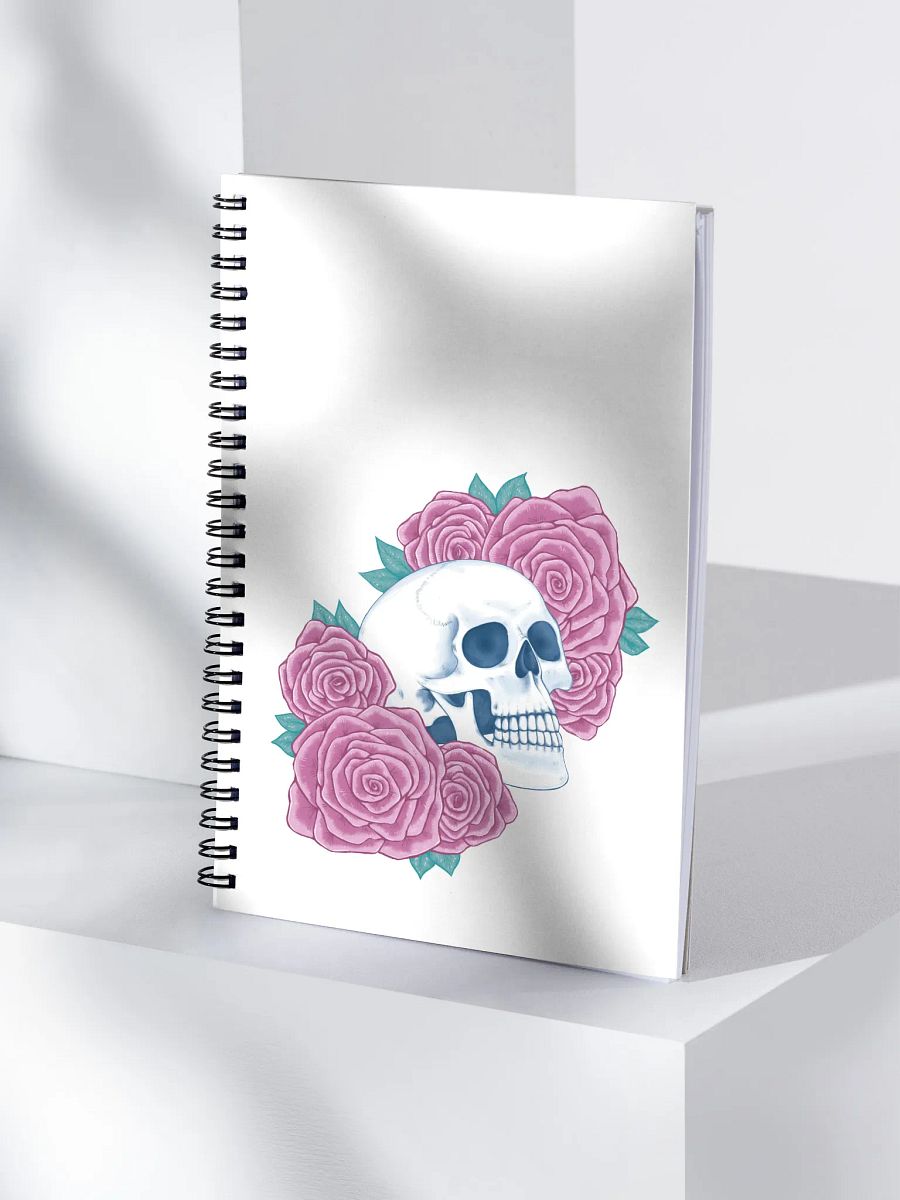 Floral skull notebook product image (4)