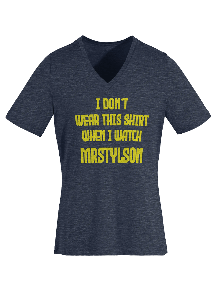 I Don't Wear This Women's V-Neck (Yellow Text) product image (21)