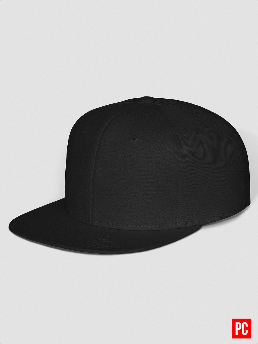 Plain Color Black Wool Blend Snapback Cap product image (5)