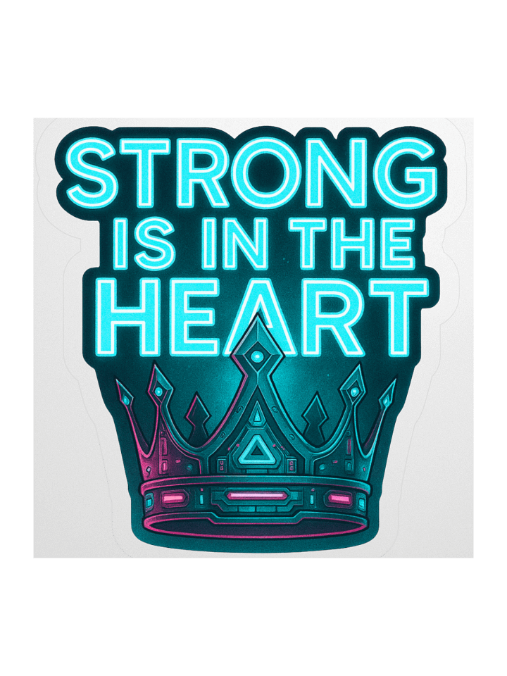 Strong is in the Heart Sticker product image (2)