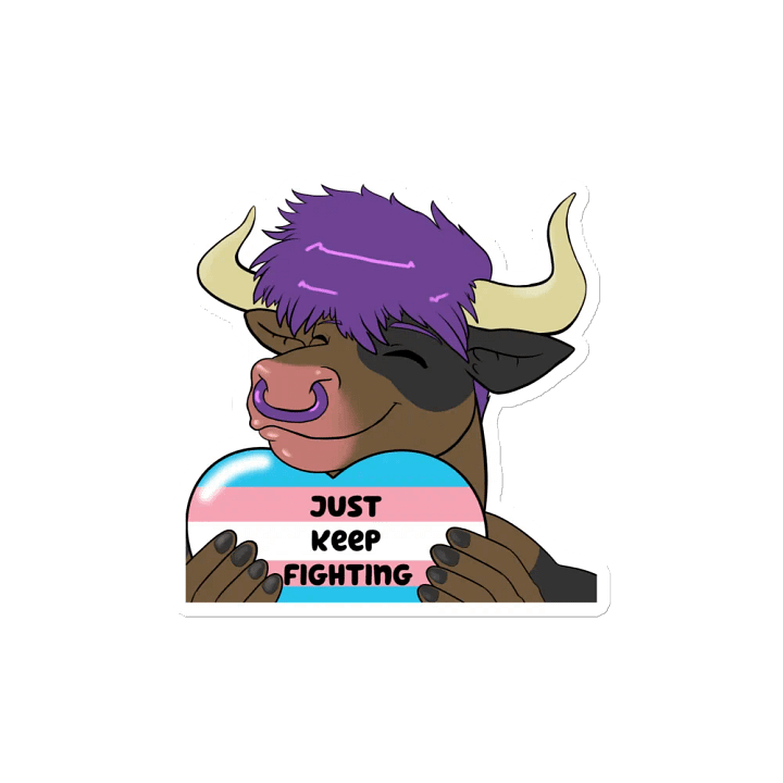 "Just Keep Fighting" Fridge Magnet product image (2)