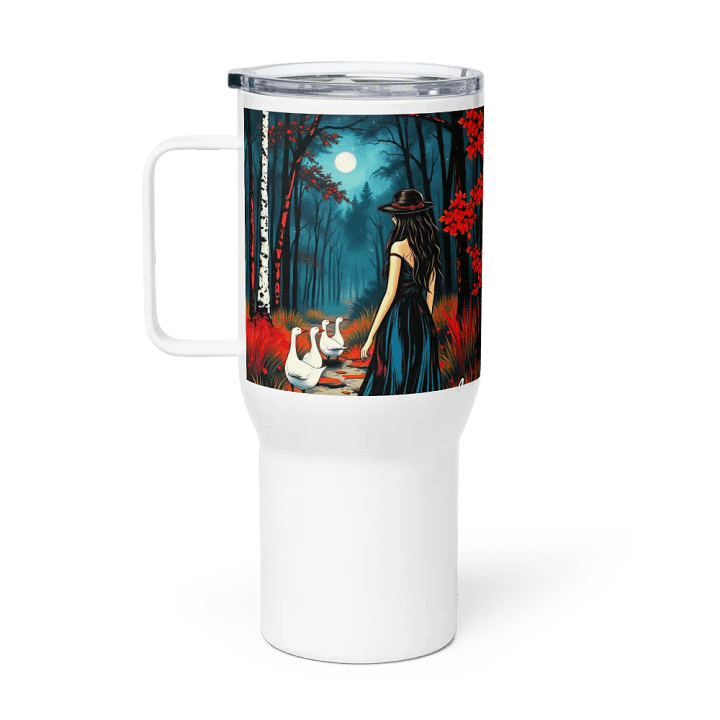 Goose Lady 2 Moonlit Forest Commute Travel Mug product image (1)