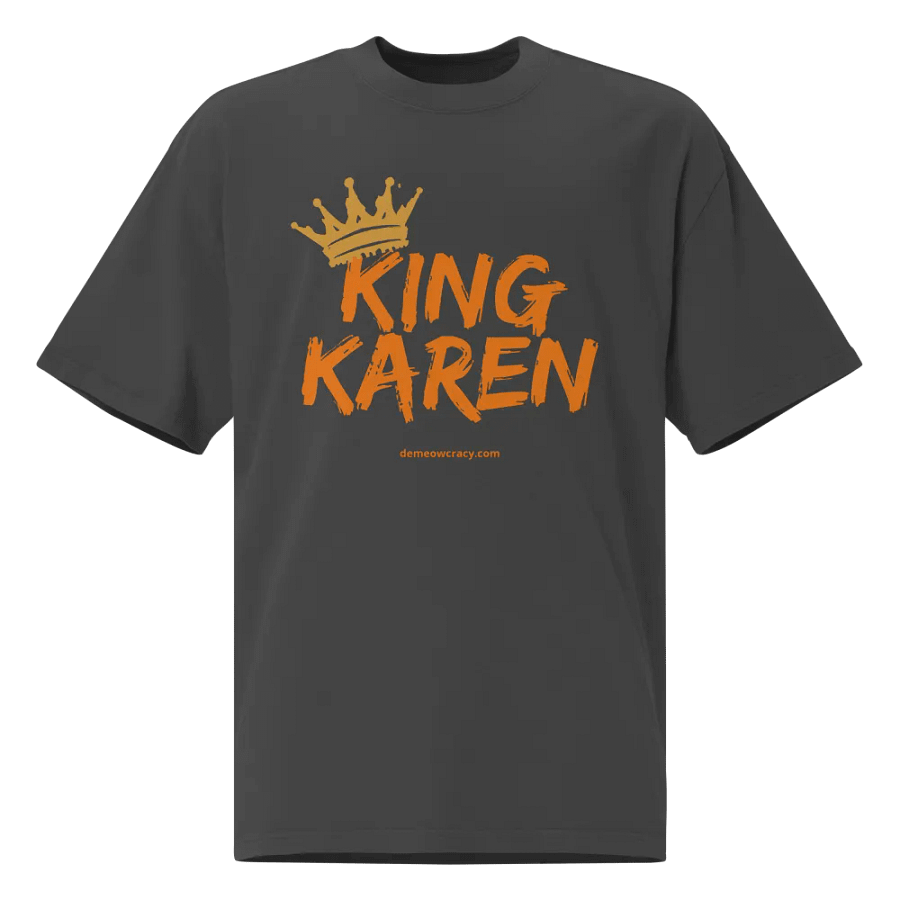 Crown Him King Karen - Oversized Faded Tee product image (4)