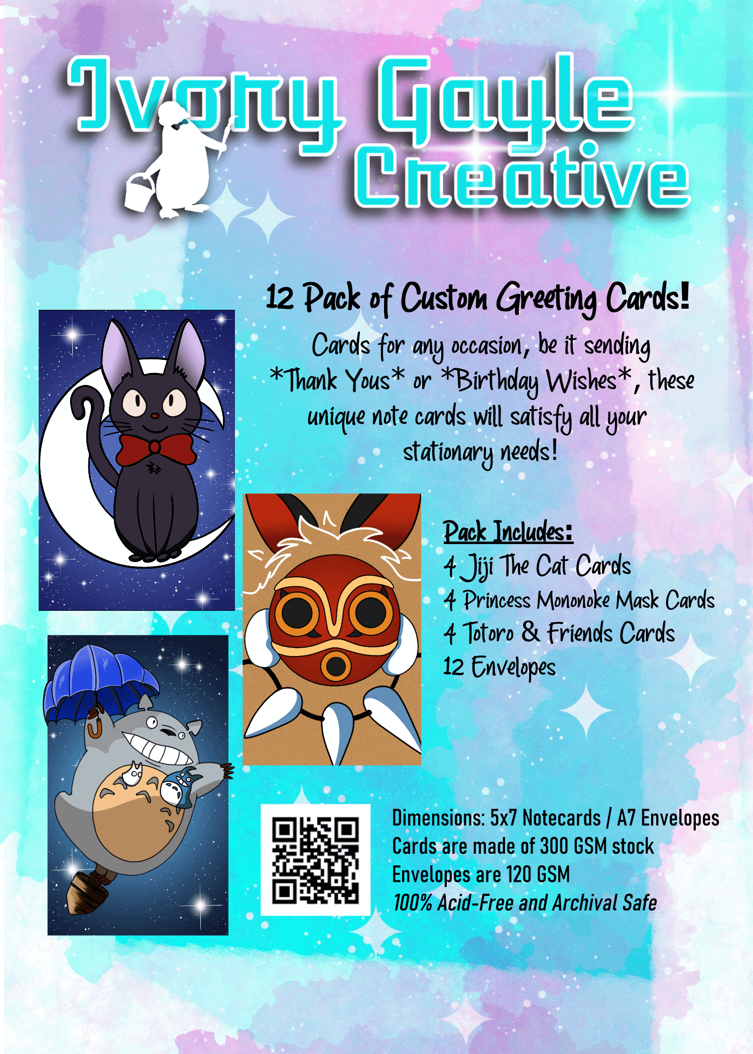 Ghibl[ee] Inspired Greeting Cards product image (7)