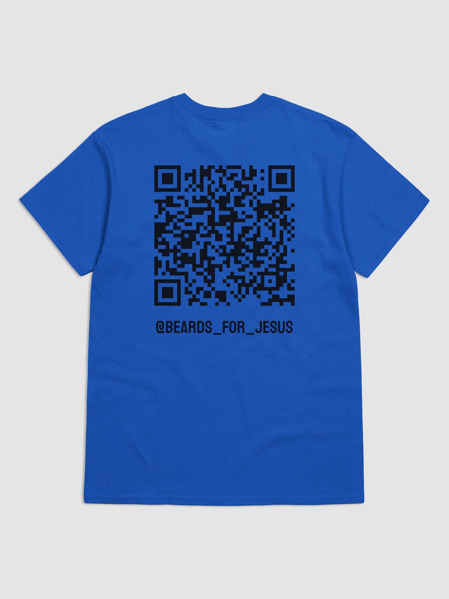 Beards For Jesus Logo with QR Code Tee - Black Logo product image (6)