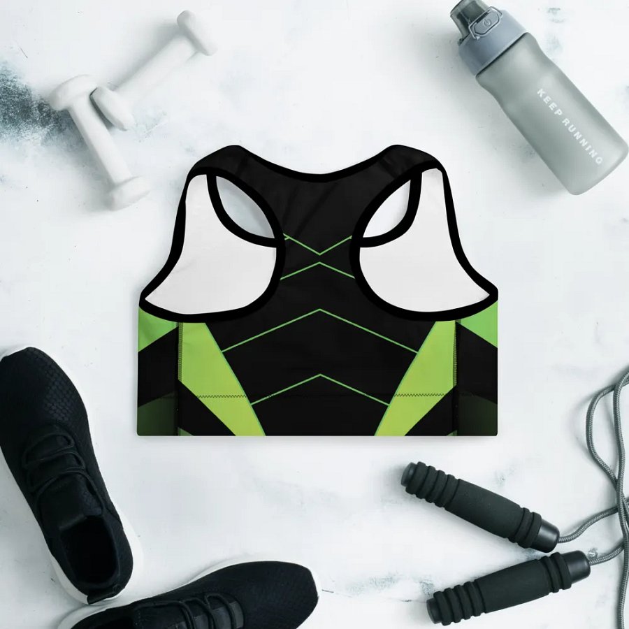 Green/Black Padded Sports Bra product image (9)