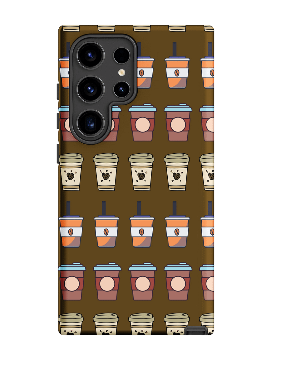 Coffee Aesthetic Samsung Case I Cute Tumbler I Coffee Lover Phone Cover I Wireless Charging Supported product image (1)