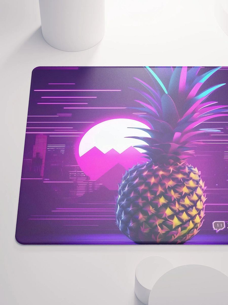 Neon Pineapple Cyberpunk Gaming Mouse Pad product image (10)