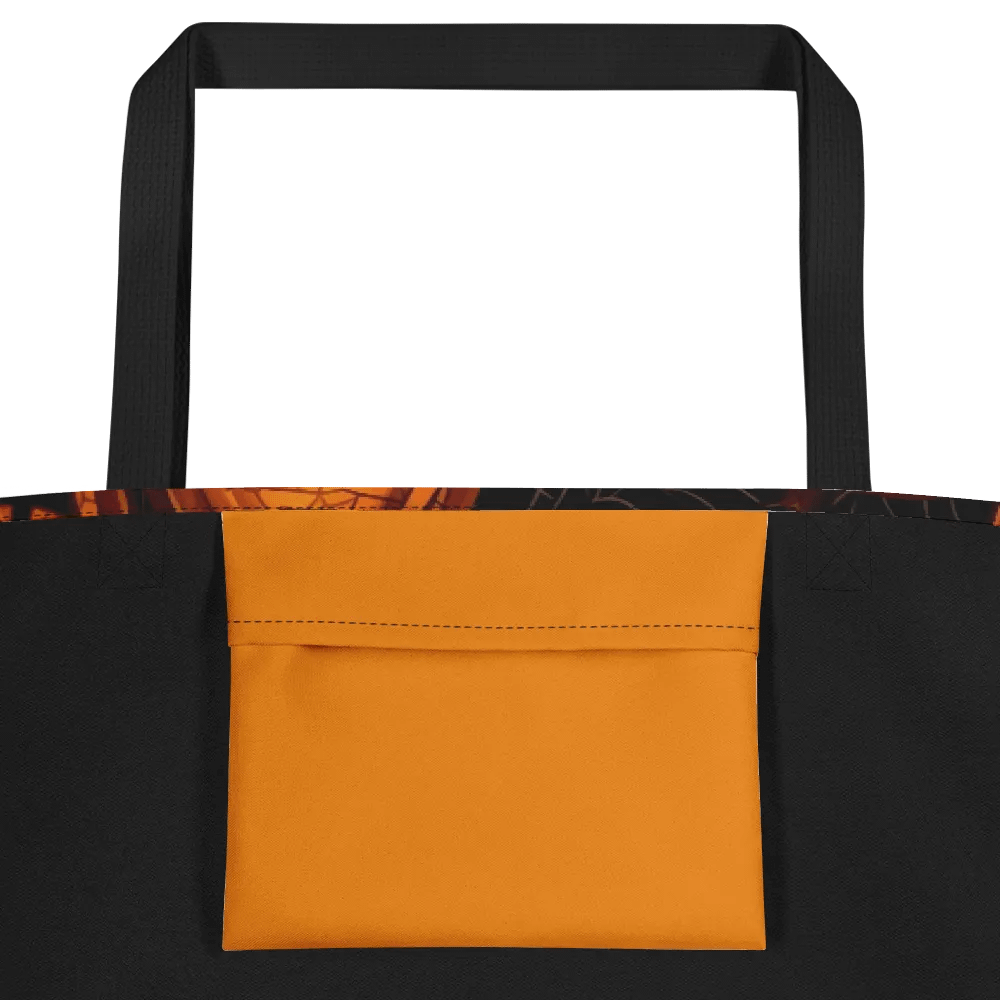 Pumpkin Web Black Tote Bag product image (2)