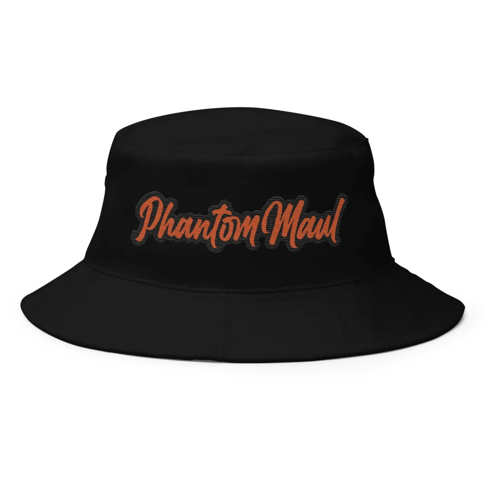 'PhantomMaul' Bucket Hat Orange Lettering product image (1)