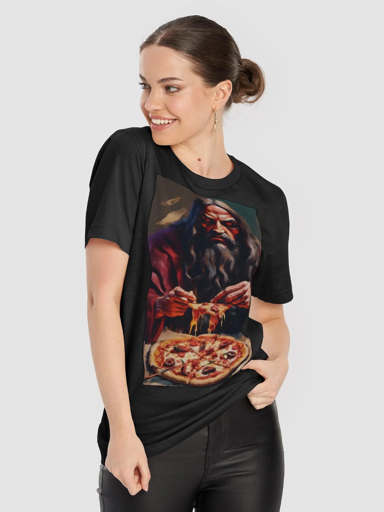 Holy Pizza Unisex Tee product image (4)