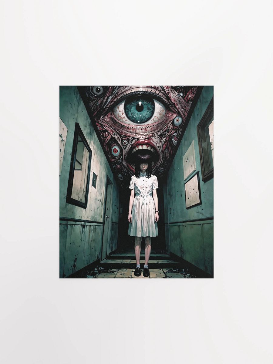 Surreal Nightmare Corridor Matte Poster product image (5)