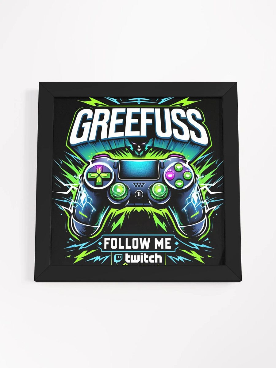 Glowing Gaming Controller Framed Poster product image (14)