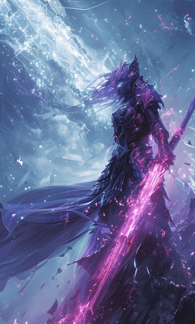 Mythical monarch lady wielding sword product image (1)