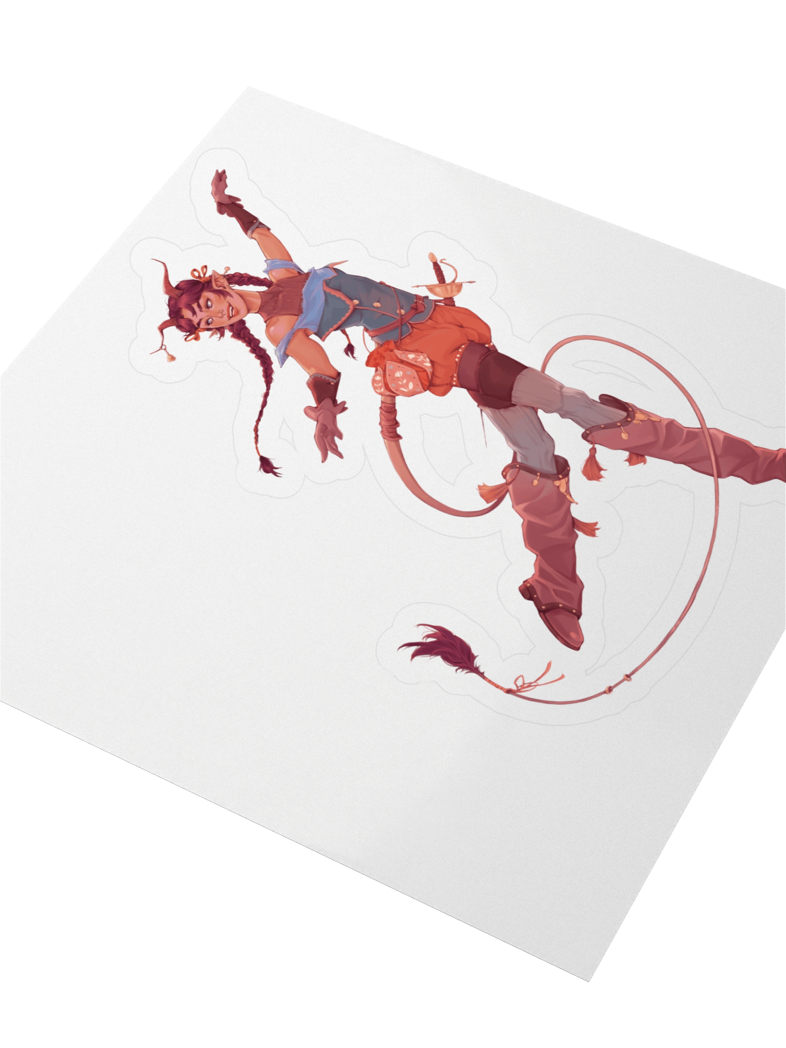 Joyful Tiefling Sticker product image (3)