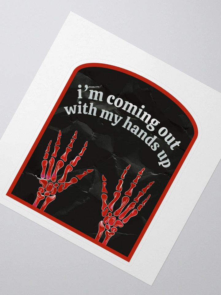 looks like i’m caught - die cut sticker product image (2)