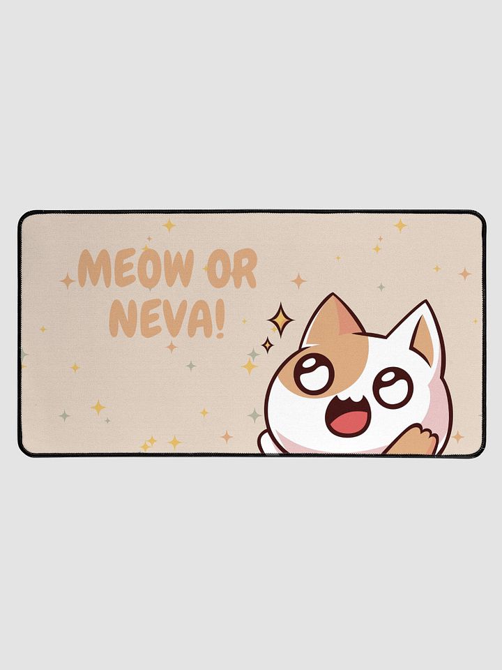 Meow or neva Desk Mat product image (1)
