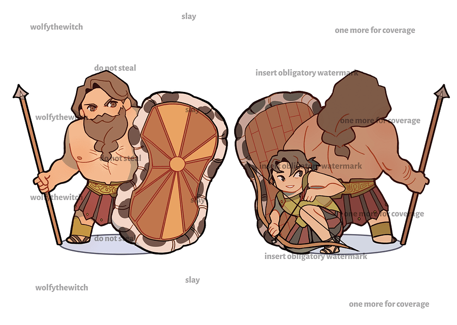 Ajax and Teucer Double-Sided Acrylic Charm product image (3)
