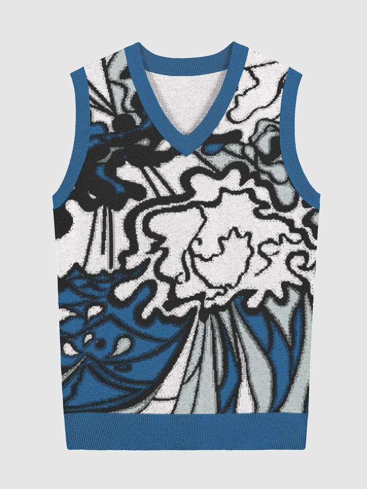 Ethereal Blossom V-Neck Vest - Wave at Sunset product image (4)