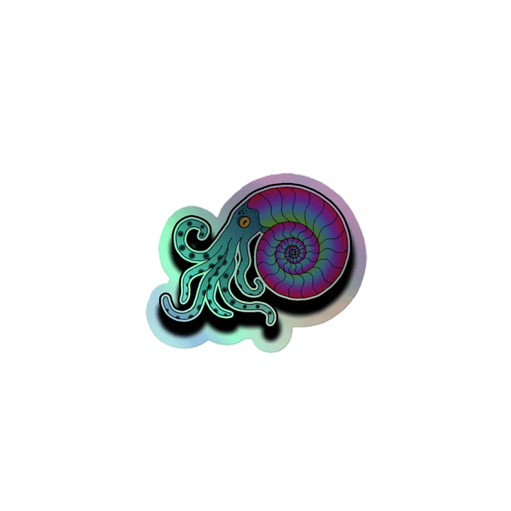 Ammonite Holographic Sticker Sheet product image (1)