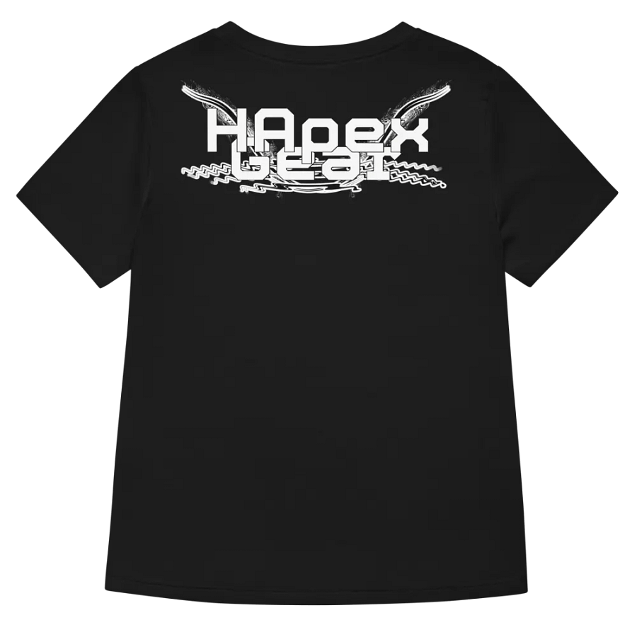Women's Relaxed V-Neck T-Shirt - White HApex Gear Black Logo product image (19)
