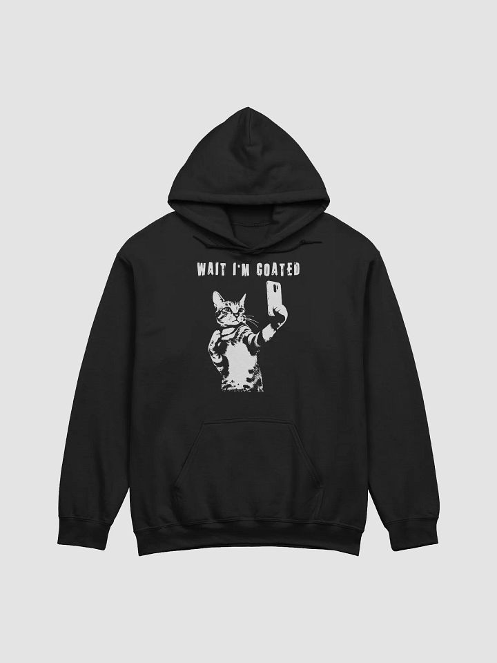 Wait I'm GOATed" Cat Selfie Graphic Hoodie product image (2)