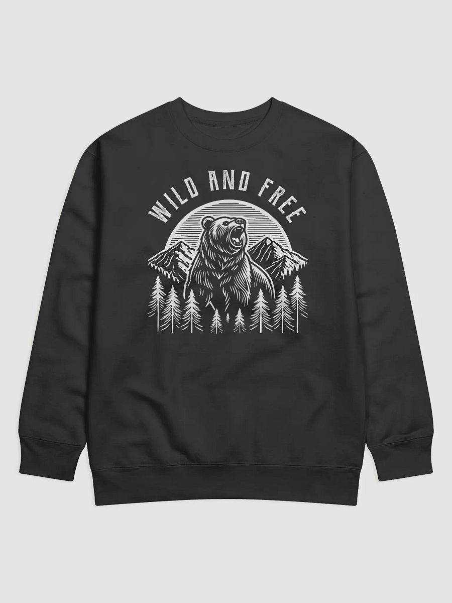 Vintage Grizzly - Wild and Free Design Sweatshirt product image (1)