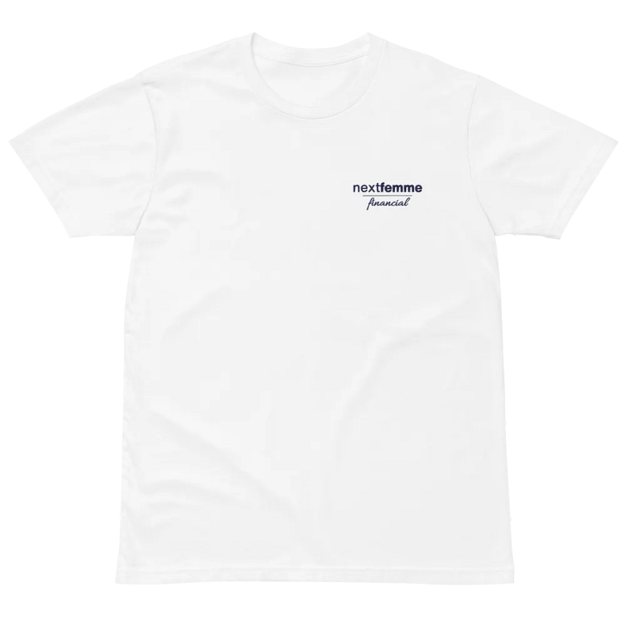 Supreme Comfort Premium Cotton Unisex Tee with Navy Logotype product image (7)