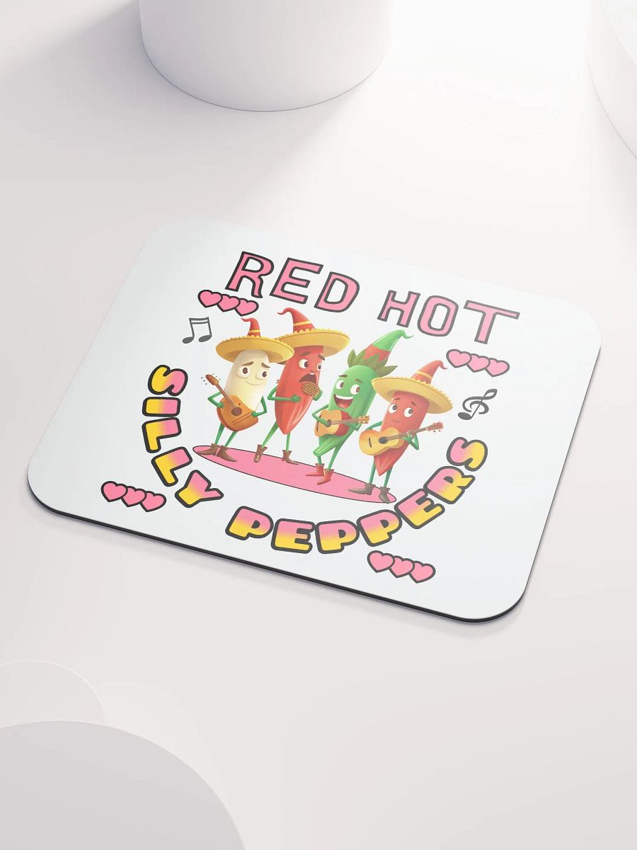 Red Hot Silly Peppers Mouse Pad product image (3)