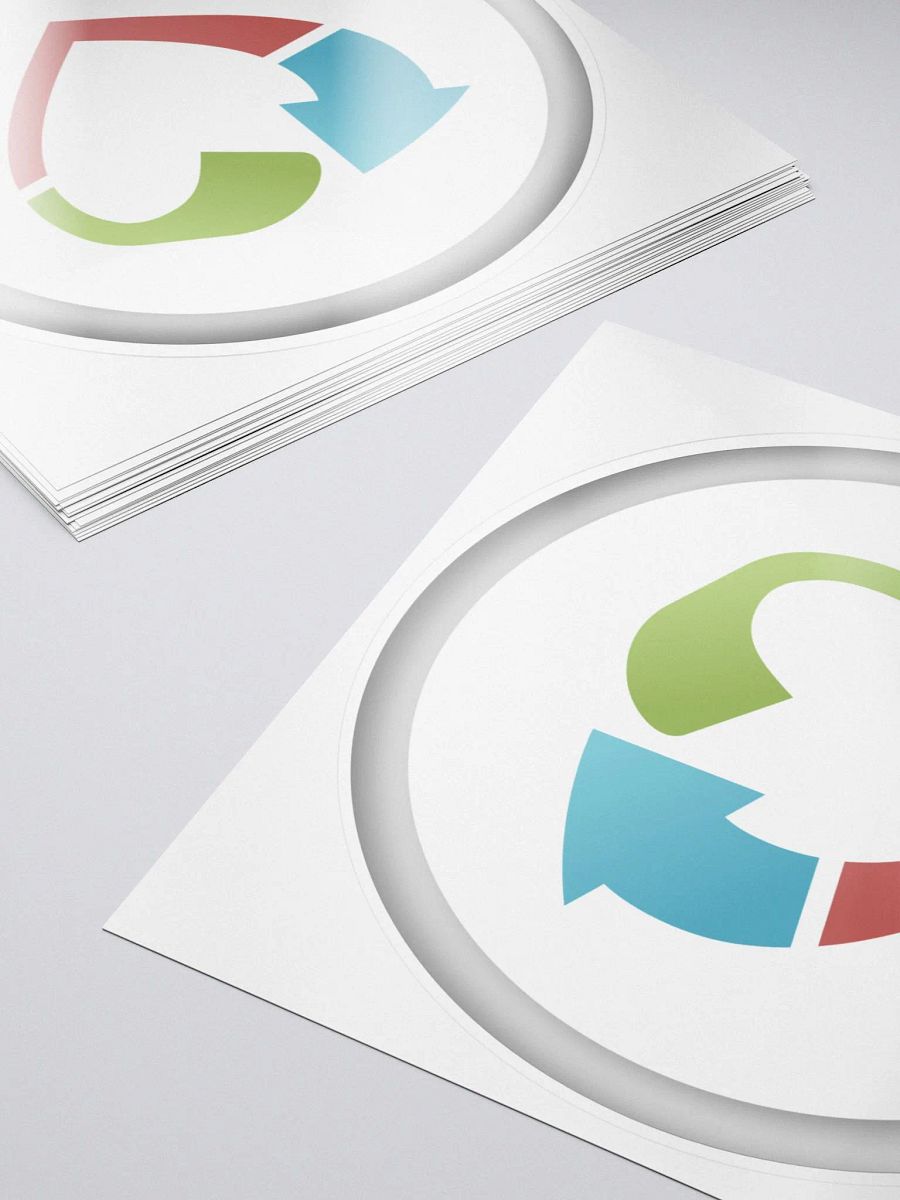 Badge Sticker (White) product image (5)