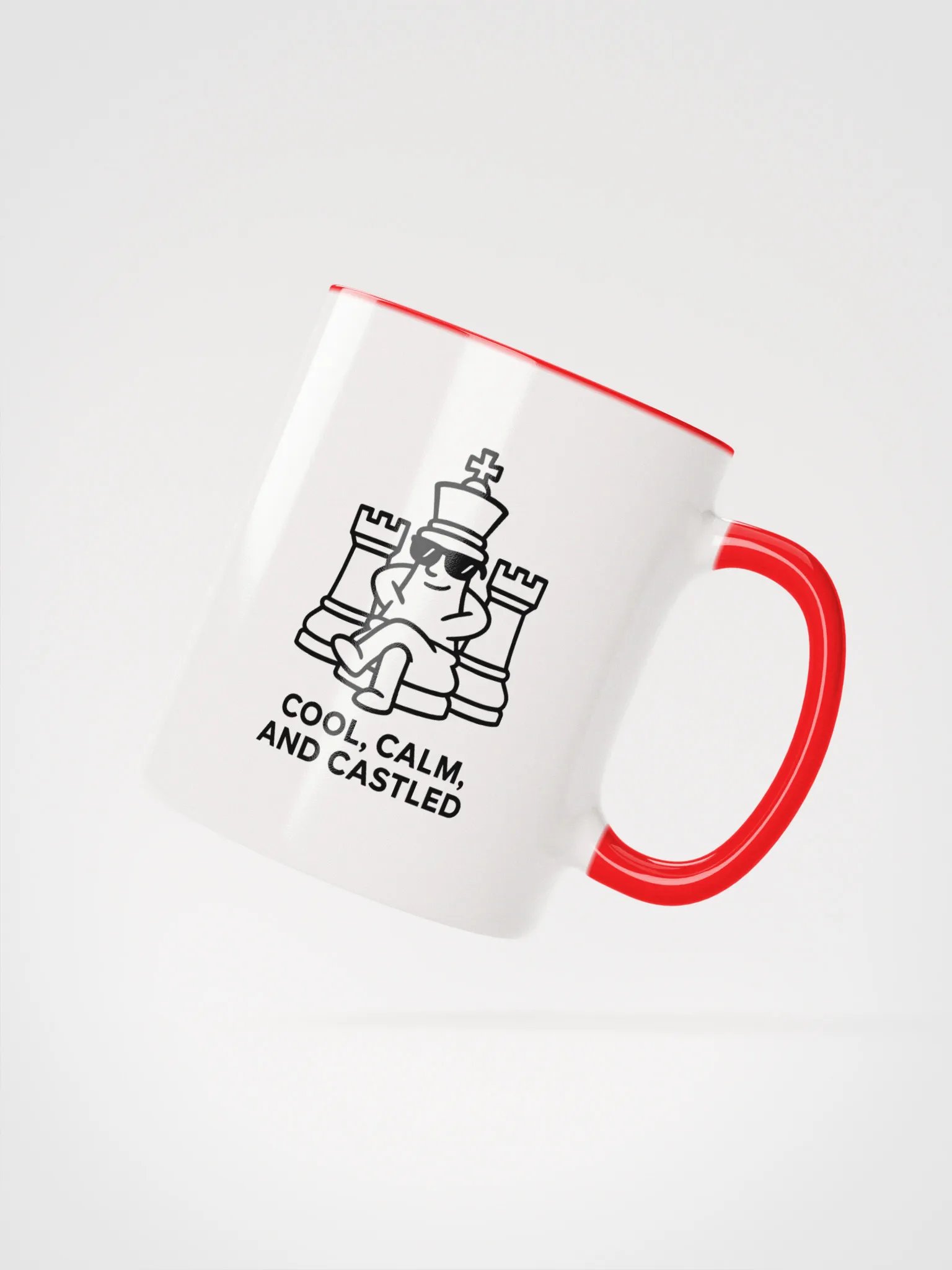 Cool, Calm, and Castled - Ceramic Mug with Color Inside product image (2)