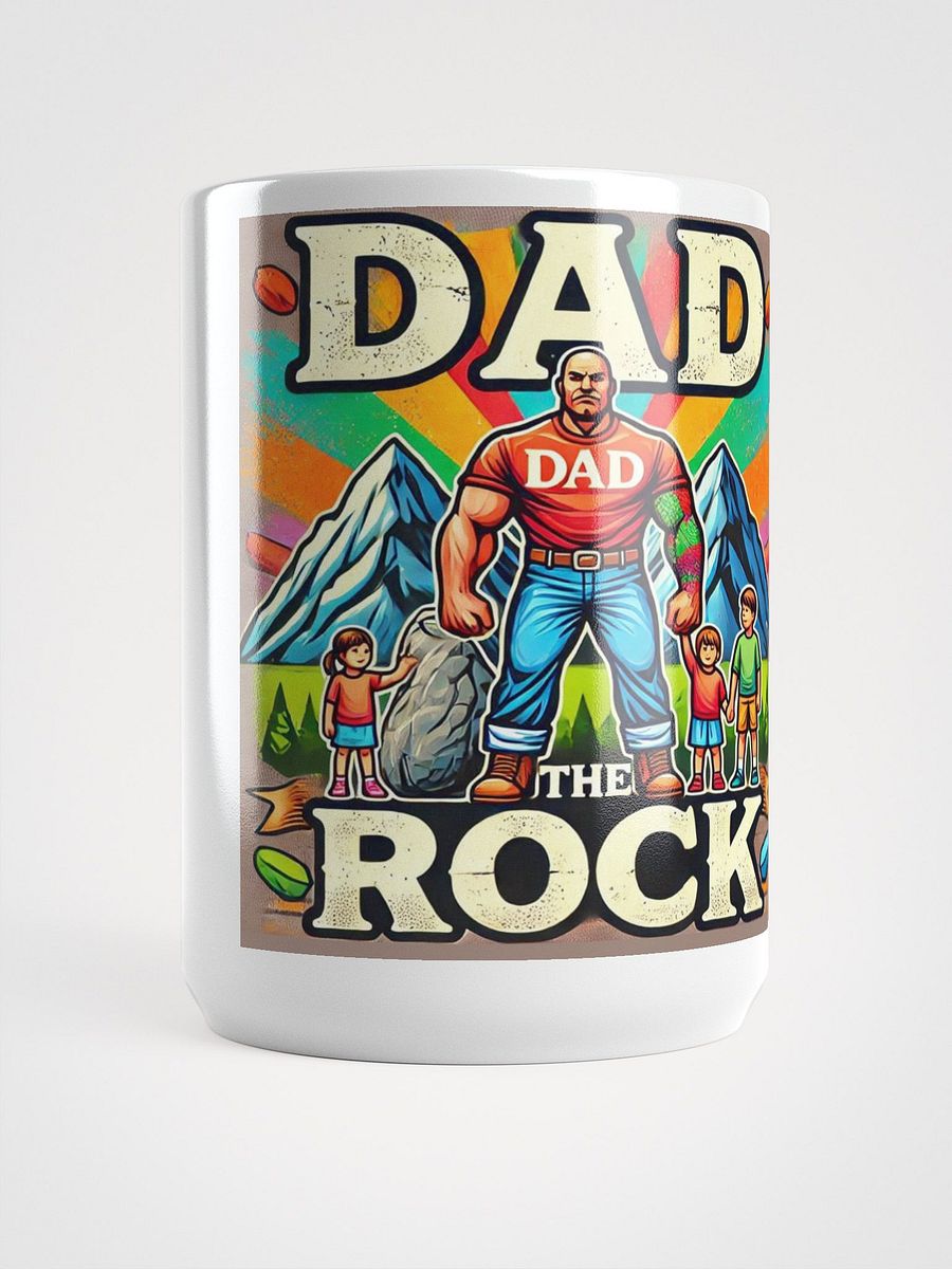Dad The Rock White Glossy Mug product image (5)