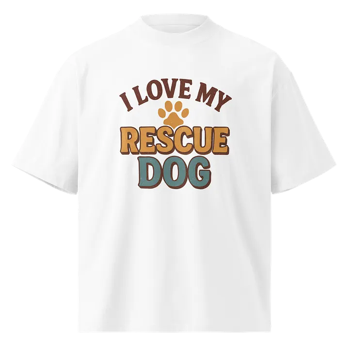 Pawfectly Artistic Rescue Dog T-Shirt product image (1)
