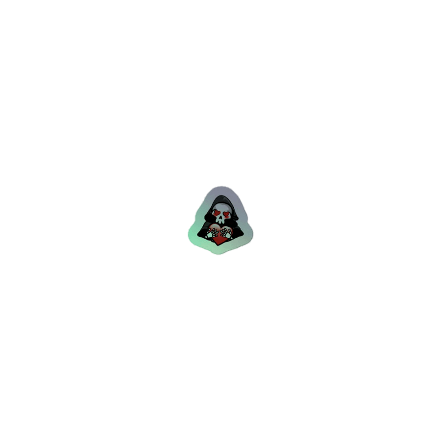 Corrupted Krew Love Emote Holographic Sticker product image (1)