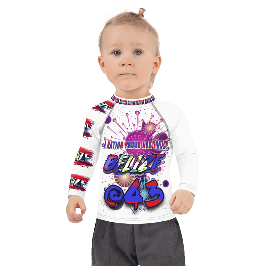 Belize Independence Kids Rash Guard product image (6)