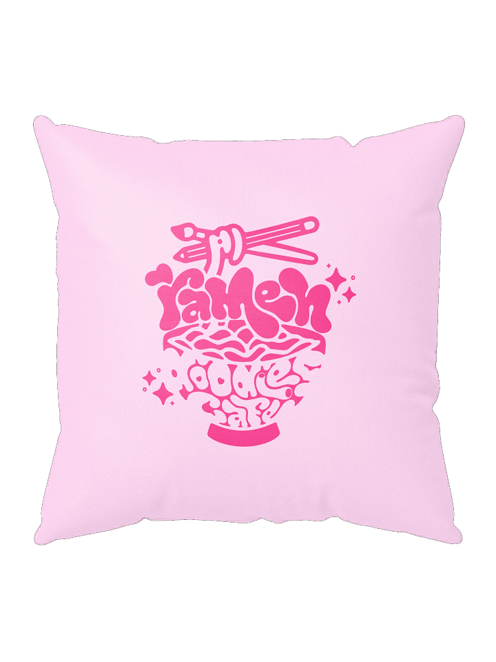 RamenDoodlesCafe Logo Throw Pillow product image (1)