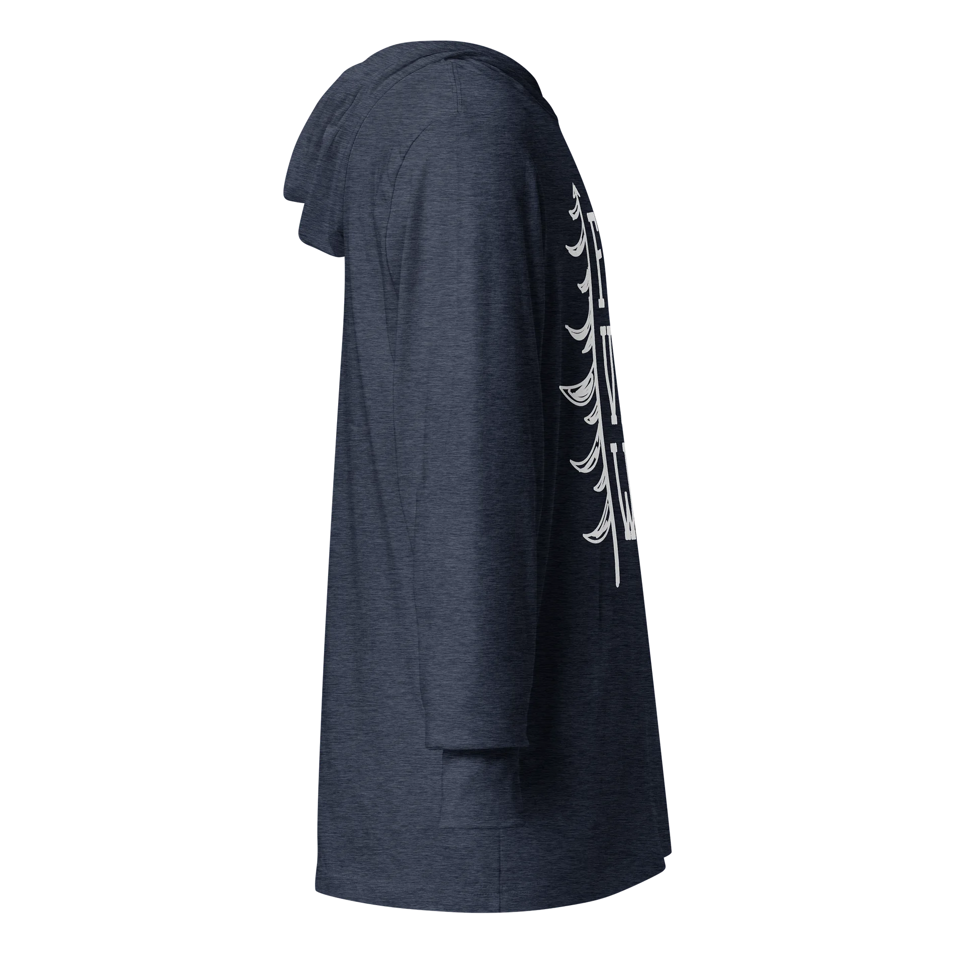 Timber Logo in White | Soft Triblend | Unisex Hoodie Shirt product image (4)