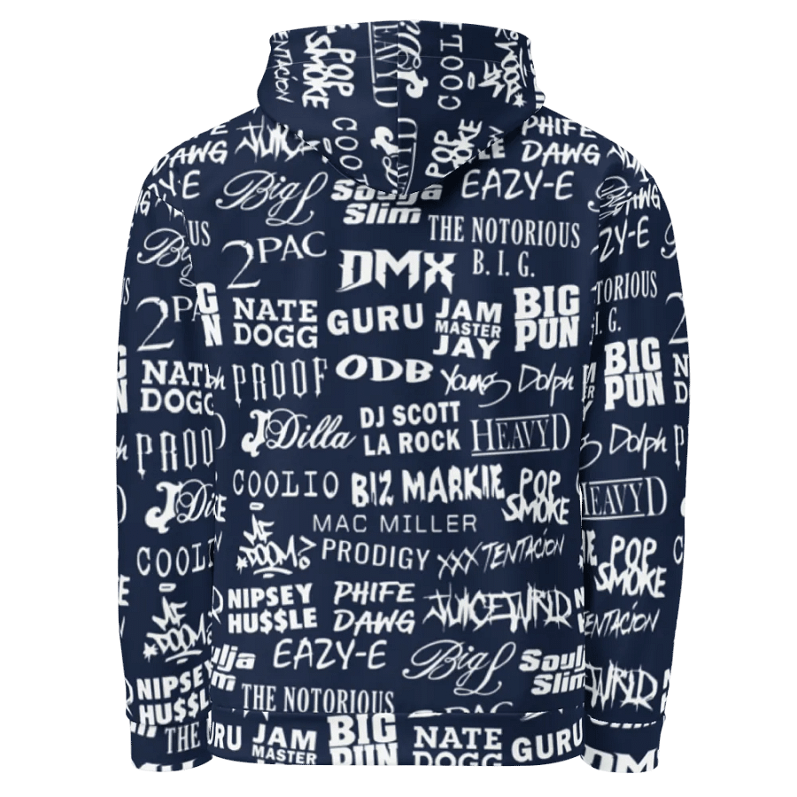 Never Forget - Hip-Hop Artists - BLUE - Unisex Hoodie product image (3)